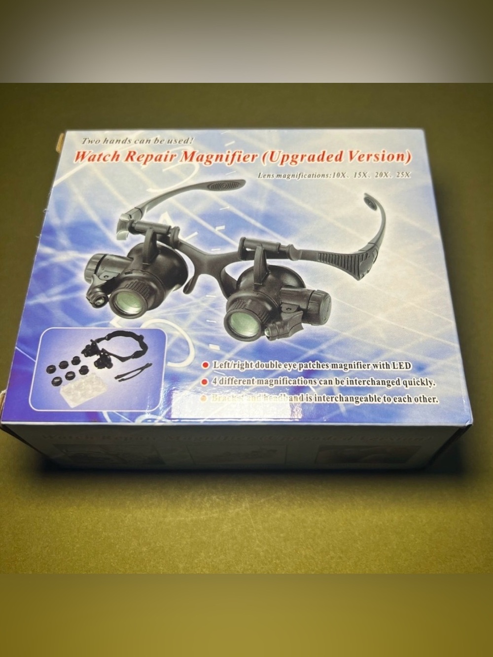 Watch Repair Magnifier with LED - NWT